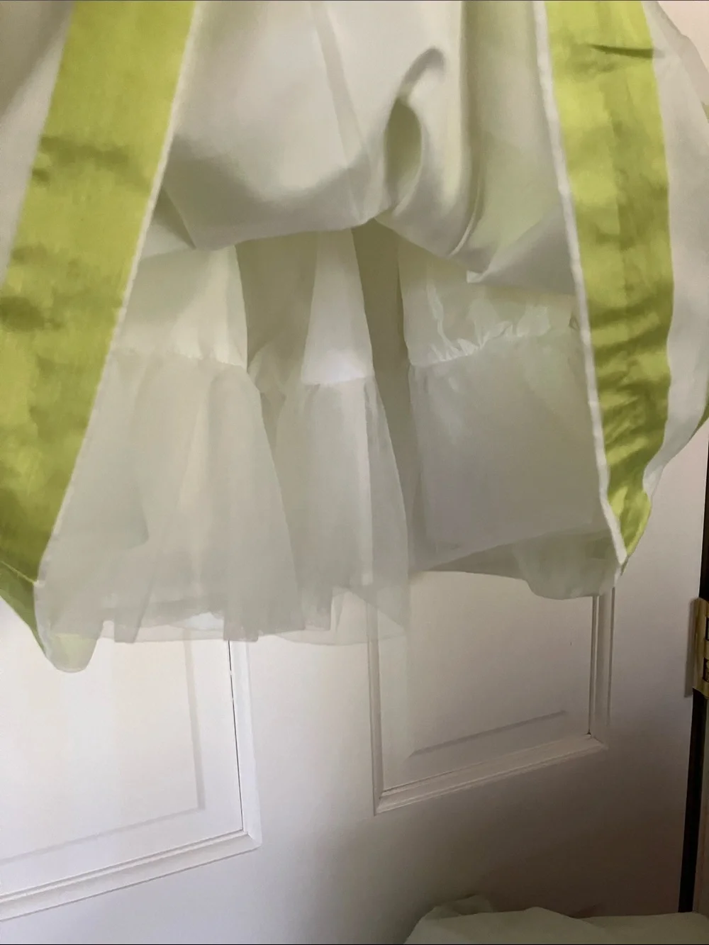 Gymboree Striped Bow Dress - Lime Green & White Dressy Party 4T